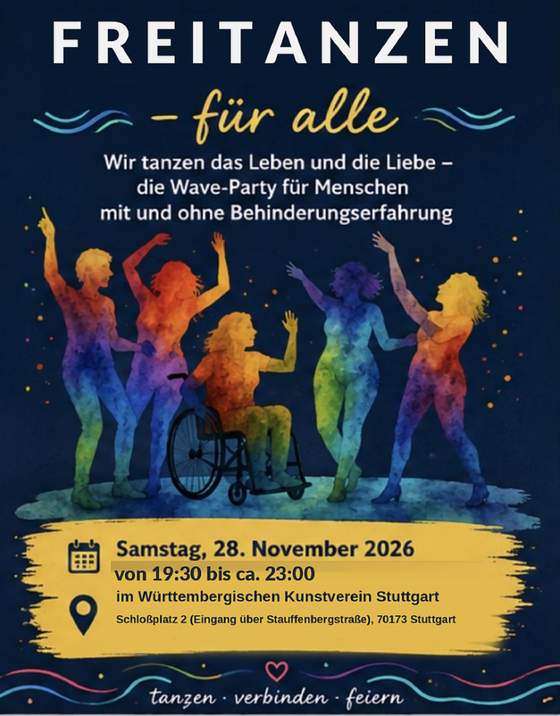 FREITANZEN – für alle: inklusive Wave- und Begegnungsparty
